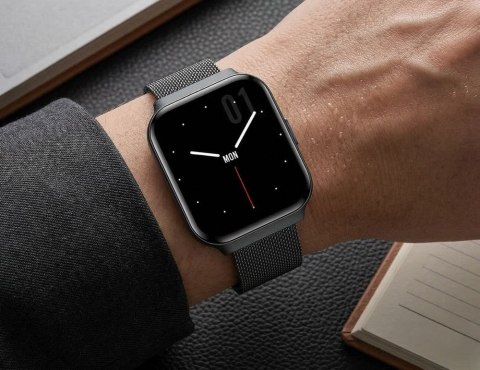 Gravity Smartwatch Gravity Czarny Pasek + Bransoleta GT44-5