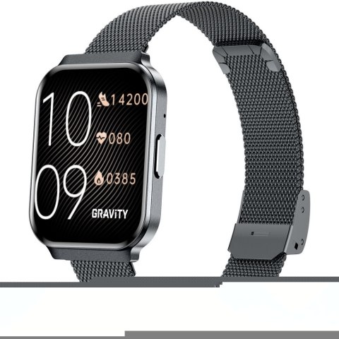 Gravity Smartwatch Gravity Czarny Pasek + Bransoleta GT44-5