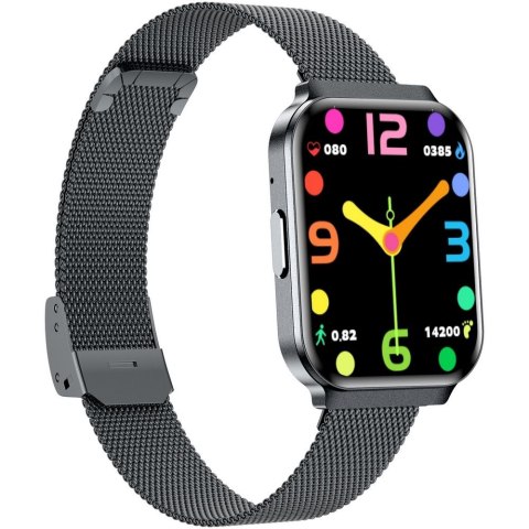 Gravity Smartwatch Gravity Czarny Pasek + Bransoleta GT44-5