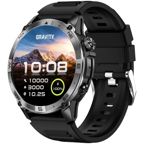 Gravity Smartwatch Gravity Czarny Pasek + Bransoleta GT46-1