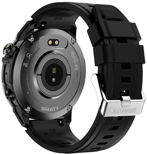 Gravity Smartwatch Gravity Czarny Pasek + Bransoleta GT46-1