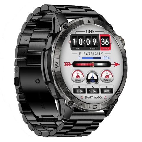 Gravity Smartwatch Gravity Czarny Pasek + Bransoleta GT46-2