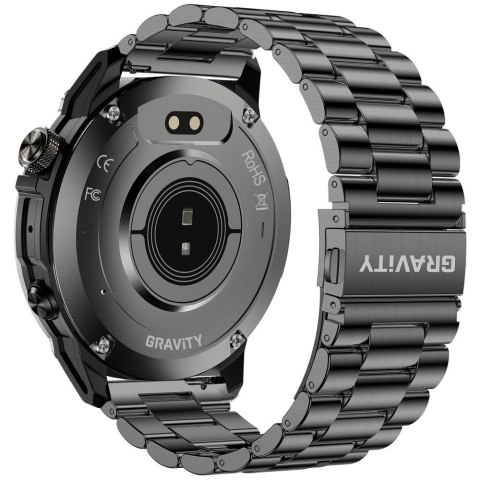 Gravity Smartwatch Gravity Czarny Pasek + Bransoleta GT46-2