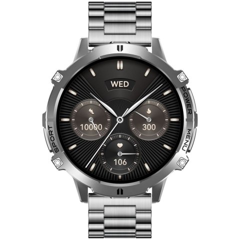 Gravity Smartwatch Gravity Grafitowy Pasek + Bransoleta GT42-4