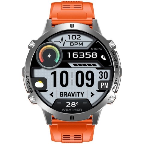 Gravity Smartwatch Gravity Grafitowy Pasek + Bransoleta GT42-4