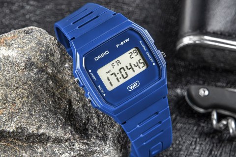 CASIO Zegarek CASIO Unisex F-91WB-2A1EF + BOX