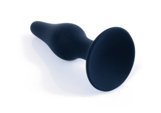 Korek analny silikonowy BOSS czarny średni 11 cm