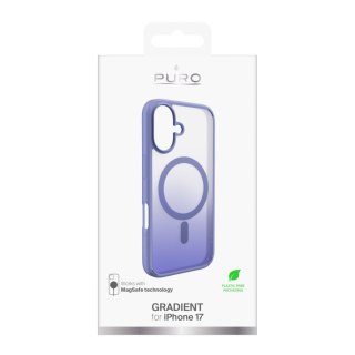 Etui case pokrowiec na iPhone 17 TPU Gradient MagSafe - fioletowe
