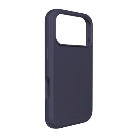 Etui silikonowe z ochroną aparatu i aluminiowymi przyciskami na iPhone 17 Pro MagSafe - ciemnoniebieskie