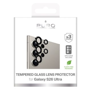 Szkła hartowane na tylną kamerę do Samsung Galaxy S26 Ultra Individual - z czarnymi ramkami