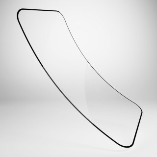 Szkło hybrydowe z czarną ramką do iPhone 16 Plus / iPhone 15 Pro Max / iPhone 15 Plus Flexible Glass D3O