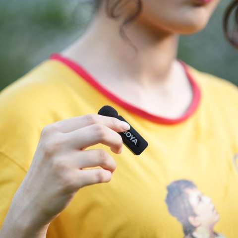Mikrofon bezprzewodowy z klipsem 120dB 2.4GHz USB-C - czarny