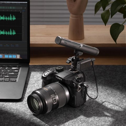 Zestaw mikrofonów bezprzewodowych 4w1 2.4GHz USB-C MAGIC-02 - czarny