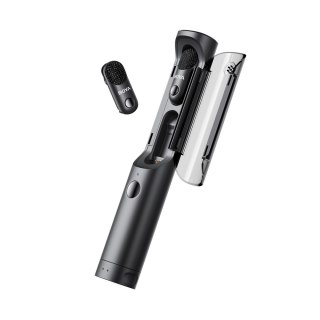 Zestaw mikrofonów bezprzewodowych 4w1 2.4GHz USB-C MAGIC-03 - czarny