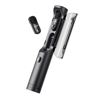 Zestaw mikrofonów bezprzewodowych 4w1 2.4GHz USB-C MAGIC-05 - czarny