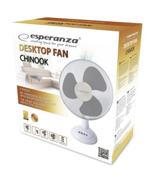 EHF003WE Esperanza wentylator 12'' biurkowy chinook Esperanza