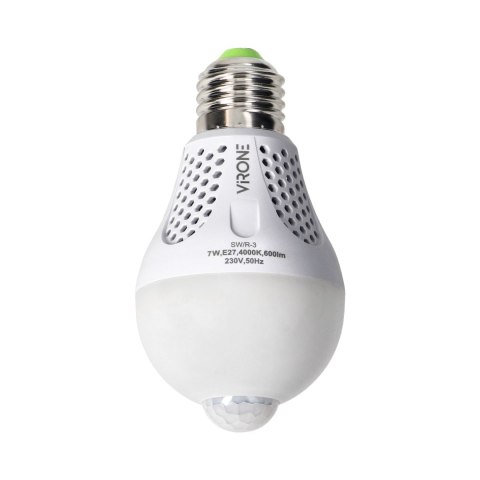 NAMIB LED PIR 7W A60, żarówka z PIR 7W, 600lm, 4000K Orno