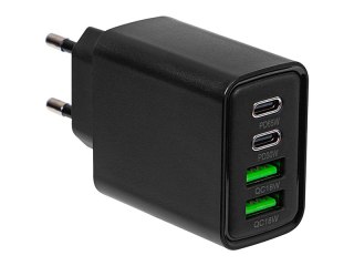 76-023# Ładowarka sieciowa gniazdousbx2 + usb-c qc+pd 65w Blow