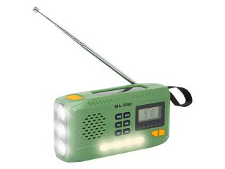 77-551# Radio przenośne analogowe am/fm blow ra13 solarne na korbkę Blow