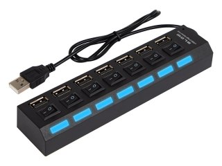 86-073# Rozgałęźnik usb wt.a-7xgn.a hub-06 czarny Blow