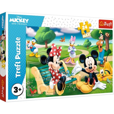 Puzzle - 24 Maxi - Myszka Miki w gronie przyjaciół - Disney - Trefl 14344 TREFL PUZZLE