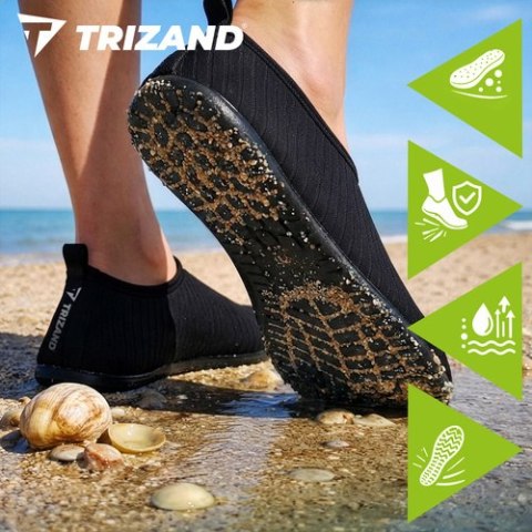 Buty do wody czarne- rozmiar 43 Trizand TRIZAND