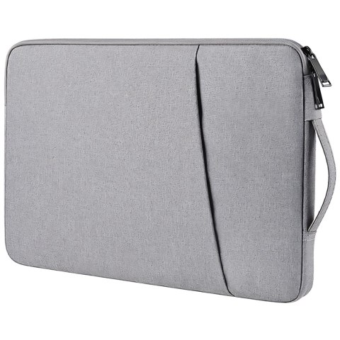 Etui na laptopa torba pokrowiec na laptop dokumenty do pracy szary 14-15,6" RTO