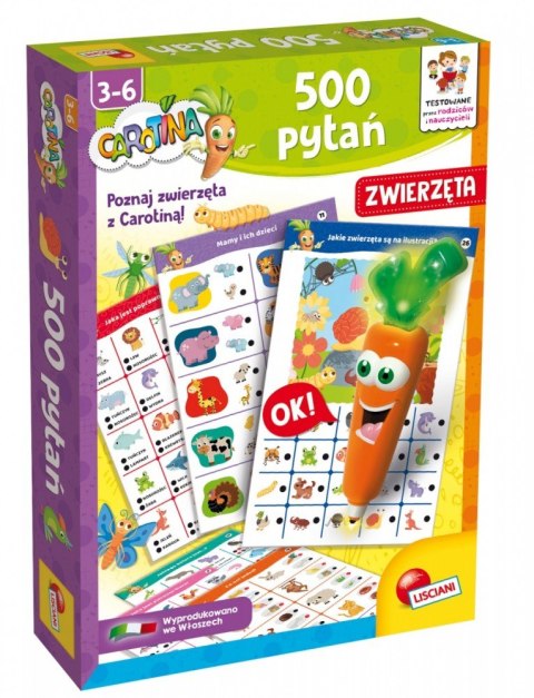 Gra carotina 500 pytań - zwierzęta LISCIANI