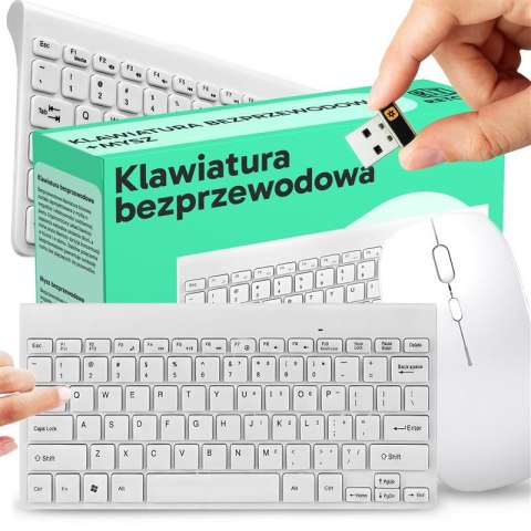 Klawiatura bezprzewodowa mysz zestaw usb mini slim e799 RTO