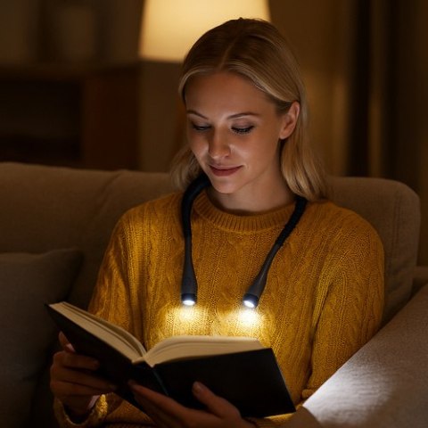 Lampka LED do czytania na szyję Izoxis 25675 IZOXIS