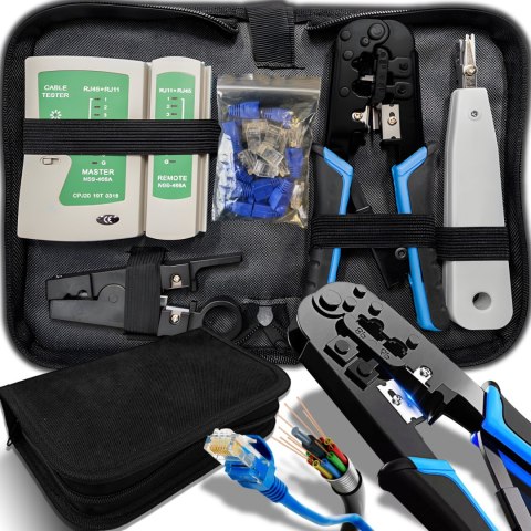 Tester sieciowy zaciskarka wciskacz rj45 etui lsa - o227 RTO