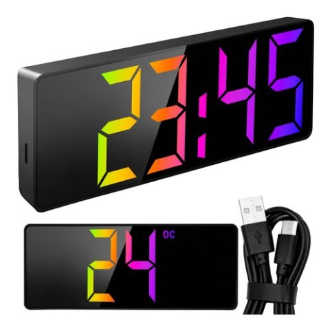Budzik - zegar LED kolorowy Izoxis IZOXIS