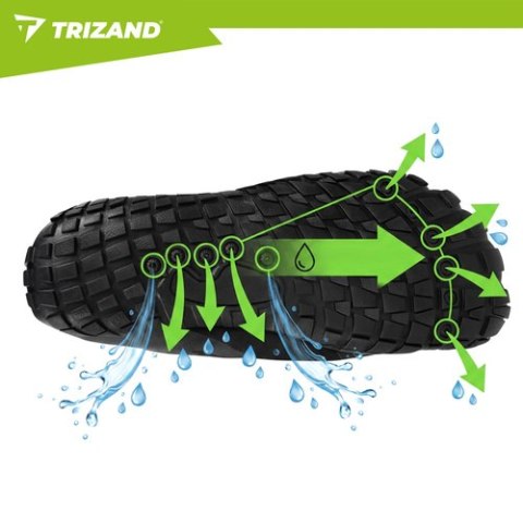Buty do wody czarne- rozmiar 43 5mm Trizand TRIZAND