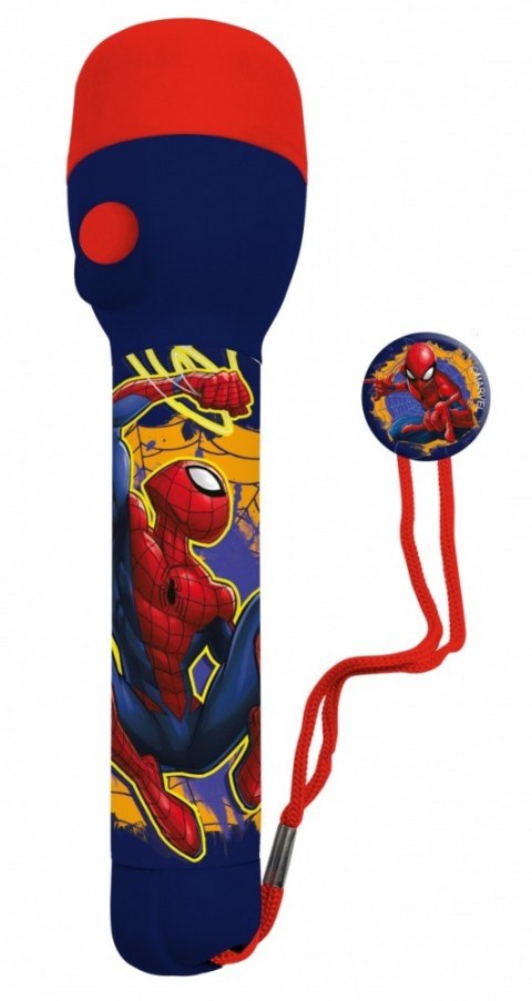 Latarka duża spiderman 16 x 4,5 cm KIDS EUROSWAN