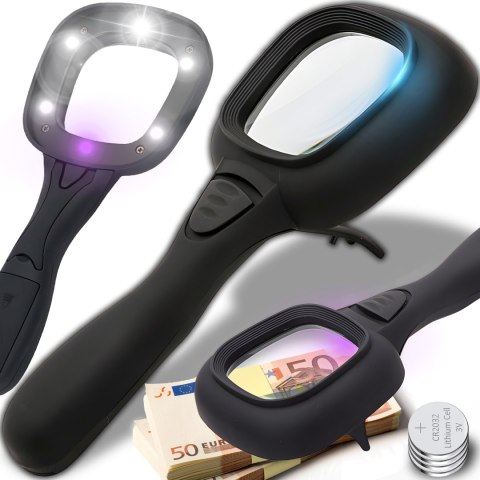 Lupa powiększająca podświetlana led do czytania -e645 RTO