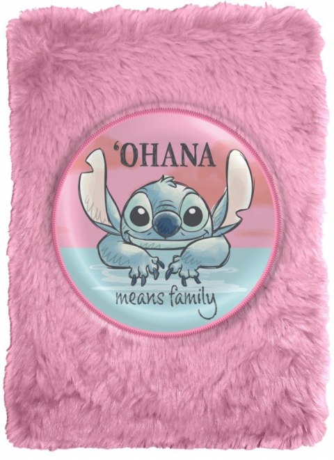 Pamiętnik notatnik pluszowy stitch KIDS EUROSWAN