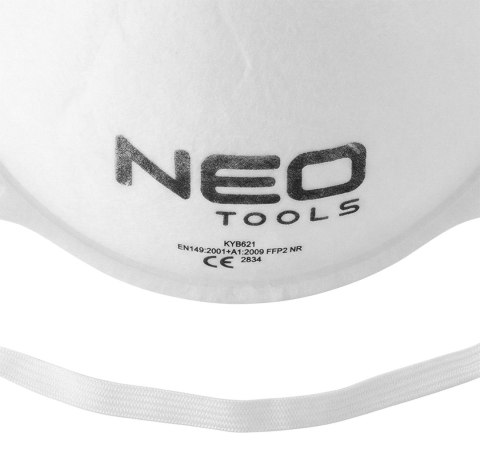 Półmaska przeciwpyłowa jednorazowa FFP2, 3 szt., CE NEO TOOLS