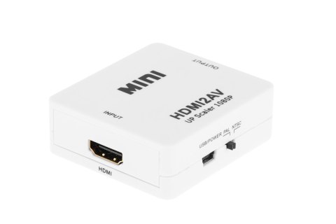 Konwerter sygnału gniazdo HDMI - gniazdo AV - CHINCH CVBS + AUDIO Cabletech