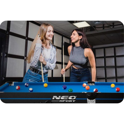 Stół bilardowy 6ft zestaw stół do bilarda bilard duży Neo-Sport NS-808