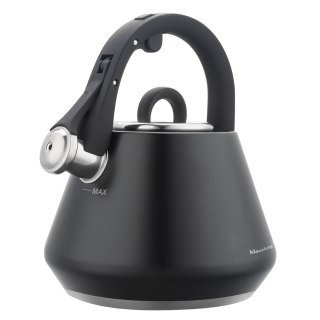 Czajnik stalowy z gwizdkiem 2,5 l czarny mat, klausberg kb-7948 Klausberg