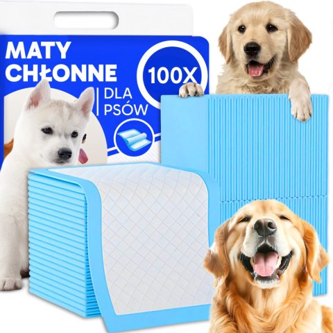 Maty dla psa chłonne podkłady higieniczne do sikania zwierząt 100szt 40x60 sr272 RTO