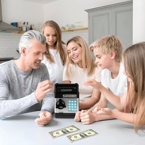 Sejf skarbonka na monety bankomat banknoty +pin -o623 RTO