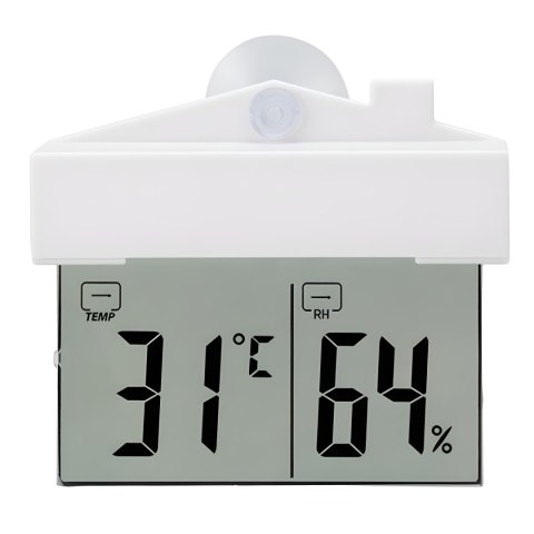 Termometr zewnętrzny wewnętrzny okienny na okno higrometr cyfrowy °c/°f RTO