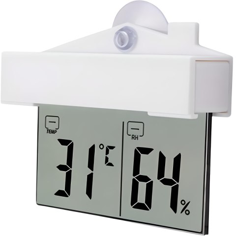 Termometr zewnętrzny wewnętrzny okienny na okno higrometr cyfrowy °c/°f RTO