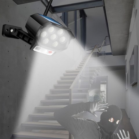 Trapa kamery lampa solarna led z czujnikiem ruchu e900 RTO