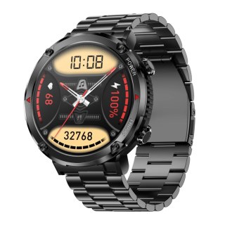 Gravity Smartwatch Gravity GT21-1+ Czarny Pasek Silikonowy