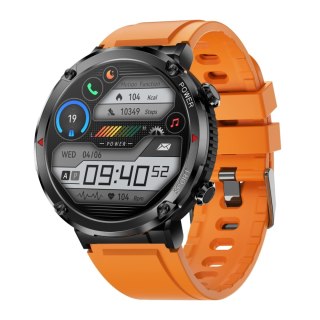 Gravity Smartwatch Gravity GT21-2 + Pomarańczowy Pasek Silikonowy
