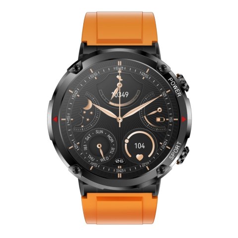 Gravity Smartwatch Gravity GT21-2 + Pomarańczowy Pasek Silikonowy