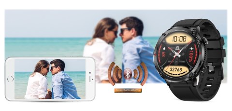 Gravity Smartwatch Gravity GT21-2 + Pomarańczowy Pasek Silikonowy