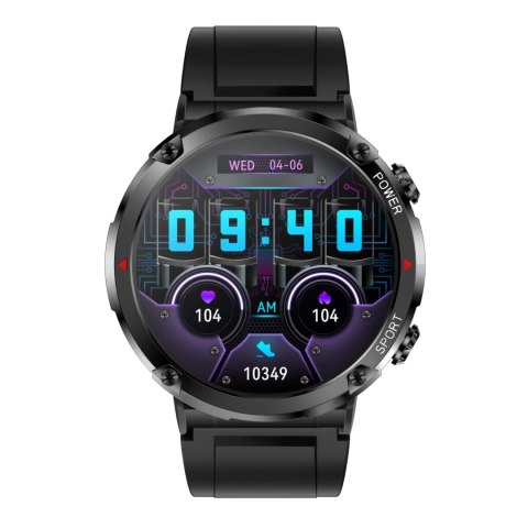 Gravity Smartwatch Gravity GT21-3 + Czarny Pasek Silikonowy